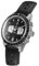 YEMA Rallygraf Panda Stahl Hybrid Mechanisch Quarz Leder Schwarz Herrenuhr, Schwarz