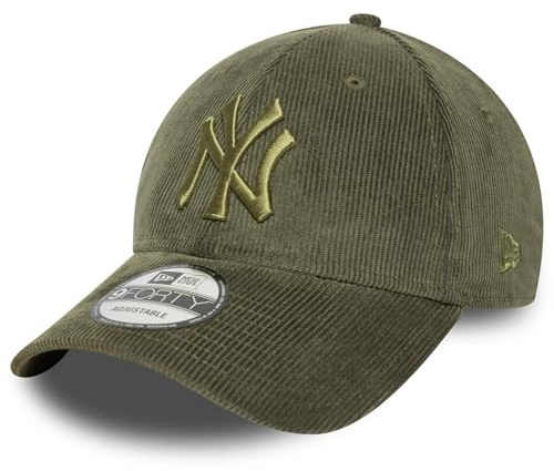 New Era 9Forty Twotone Cord Yankees Cap Basecap Baseballcap Cordcap Curved Brim Damen/Herren - Metallschnalle, mit Schirm, Schirm Frühling-Sommer Herbst-Winter Frühjahr Sommer Herbst Winter - One