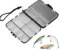 KLEHOPE Köderbox Angeln, Doppelt Angel Köder Box, 12 Fächer Tackle Box Angeln, mit Handschlaufe, Tragbar und Multifunktional, für Aufbewahrung von Ködern, Zubehör