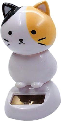 Solar Dancing Cat, Solar Wobble Figures, Bobble Head Cat Ornaments, Innovative Cat Solar Figure Statue Car Dashboard Decorations Ornaments Solar Bobble Head Kits