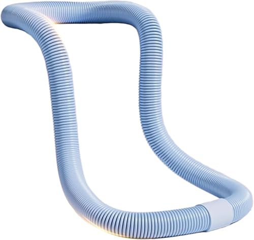 YUANYINSM Aro de resorte ajustable con peso para adultos, anillo de fitness de núcleo suave con segmentos desmontables, aro de entrenamiento plegable, entrenamiento de fuerza central, equipo portátil