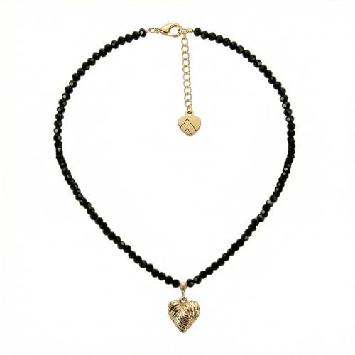 Alpenflüstern DHK352 - Collana tradizionale tradizionale bavarese con ciondolo a forma di cuore, elegante collana tradizionale tradizionale bavarese (in colori tradizionali), taglia unica, Metallo