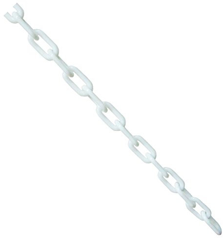 True Products 5m x 6mm Plastic Barrier Chain Link Safety Decorative Garden Fence - White