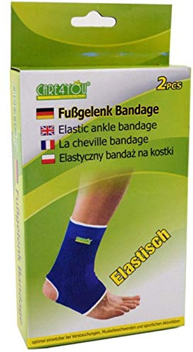 2 x waschbare universal Fußgelenkbandagen Gelenkschutz Fußgelenkstützen Fußgelenkschoner Sportbandage