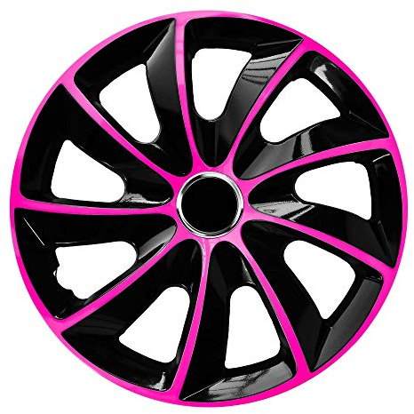 NRM Radzierblende STIG EXTRA schwarz/pink 17 Zoll 4er Set