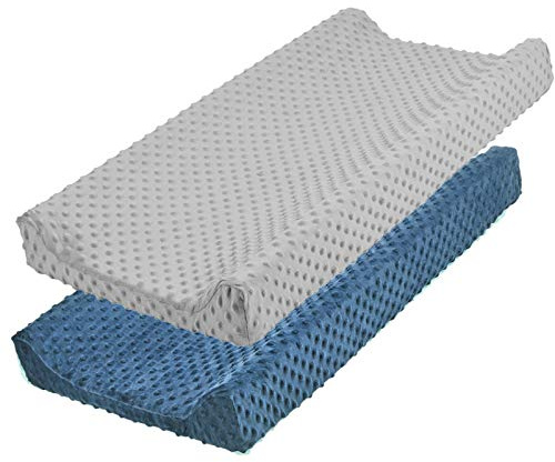 Lot de 2 housses de matelas à langer pour enfant et bébé (housse uniquement) (style E)