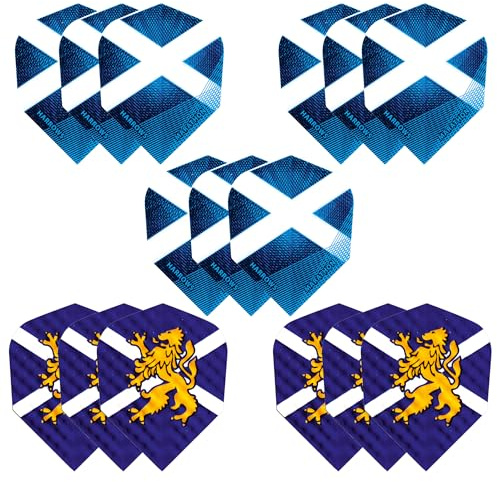 Harrows Darts Flights - 15, 30, 60 Flight Packs I 100 Micron Dart Flights I Premium Extra Strong Made in UK I Professional Darts Accessories