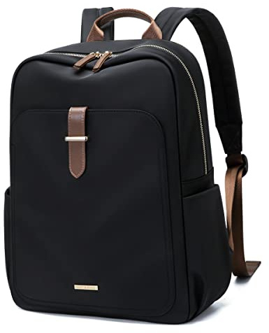 GOLF QUALITY Mochila Mujer Mochila Ordenador Portatil 14 Pulgadas, Mochilas Hombre del Trabajo Negocio Diario Escolares Bolso de Escuela, Mochila Universitaria Casual Backpack, Negro