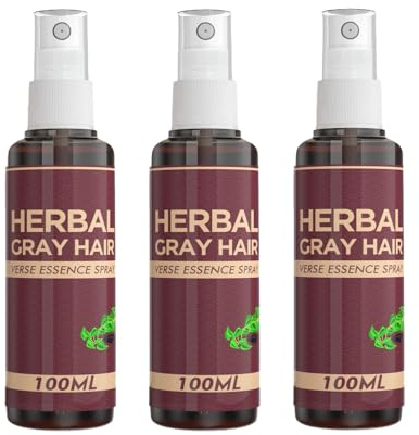 Herbal Gray Hair Spray, après-shampoing assombrissant pour cheveux gris, pour cheveux gris, pour renforcer et entretenir tous les types de cheveux (3)