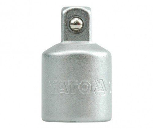 YATO Adapter Reduzierstück 1/2 auf 3/8 Chrom-Vanadium-Stahl Crv 50BV30 DIN 3121 Vierkant