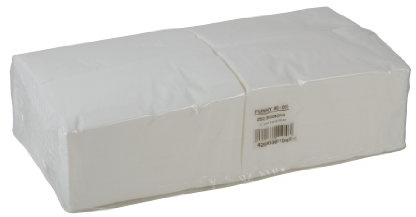 Funny Tafelserviette, 2 lagig, hochweiß 40 x 40 cm 1/8 Falz, 4er Pack (4 x 250 Stück)