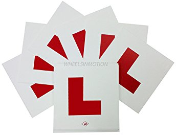 LD Motorcycle Learner Plates/Multi Pack 20 X Self Adhesive L Plates