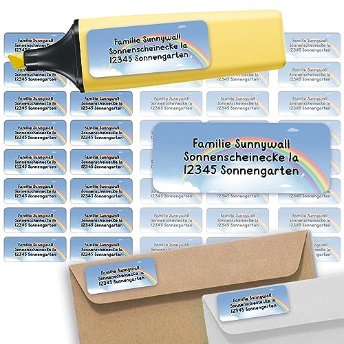 Adressaufkleber Pattern Absenderetiketten personalisiert 110 Stück
