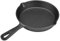 Gusseisenpfanne Induktion, pfanne gusseisen, pfanne mit deckel, Ø 20cm Gusseisenpfanne, Rund Bratpfanne Antihaft Pfanne Grillpfanne Kochen Eisenpfanne für Kochfeld, Backofen und Grill
