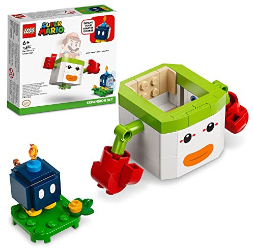 LEGO Super Mario Bowser Jr.’s Clown Car Expansion Set 71396 Building Kit; Collectible Toy for Kids Aged 6 and up (84 Pieces)