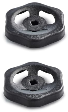 Ganter Normelemente, Blechhandrad, Ventilrad, Ventilgriff, Absperrventil, 2 Stück, GN 227.6-ST-50-V6-SW, Durchmesser 50mm, Vierkant V6