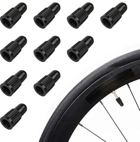 10 Stück Ventilkappen Fahrrad Französisch,Tubeless Ventil,Fahrradventil Kappe,Fahrrad Ventile,Fahrrad Ventilkappen für Dunlop,Autoreifen Ventileinsatz Mountainbike Ventildeckel,Ventiladapter Kapern