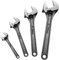 BYZCYSG Adjustable Spanner Set, 4PCs Adjustable Wrench Set Shifter Spanners (6/150mm, 8/200mm, 10/250mm, 12/300mm Wrench)
