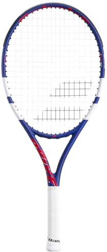 Babolat - Raqueta de Tenis Modelo Drive Junior, Talla única, Color Azul/Rojo, Marco Compuesto de Grafito y Aluminio, Ligero 230 g, Ideal para jóvenes Jugadores de 9 a 11 años
