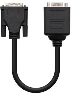 Cable bifurcador - DVI a VGA, 20 cm, con un conector DVI masculino y dos conectores HDB15, ideal para conectar dispositivos de video.*