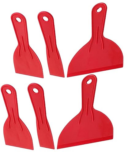 VILLCASE 2 Sets Multi Purpose Tools Plastic Putty and Wallpaper Remover for Stains and Sticky Residue Durable Cleaning for Kitchen and Bathroom Use