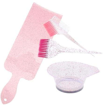 MUCKLILY Juego de Pincel y Cuenco Fácil de Usar y Operación Sencilla para Teñir el Cabello de Pp Diseño Estilizado Lado Cepillo y Otro Peine para Uso en Casa