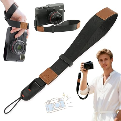 Benaton Cinghia Polso Fotocamera, Cinghia da polso per fotocamera regolabile a sgancio rapido, Peak Design Cinturino da polso per fotocamere, Cinghia da polso per fotocamera DSLR a sgancio rapido