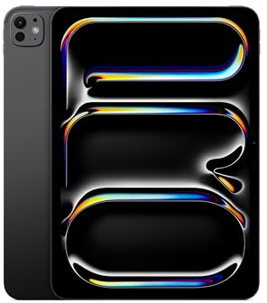 Apple iPad Pro 11 tum (M5) 256 GB: Ultra Retina XDR-skärm, 12 MP skärmkamera på långsidan/12 MP kamera på baksidan, LiDAR-teknik, wifi, batteri som räcker hela dagen – rymdsvart