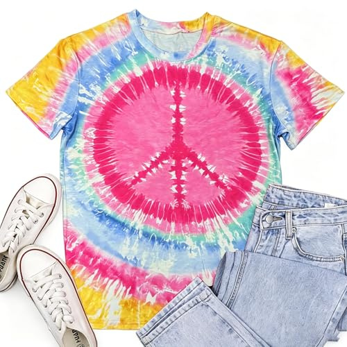 Cutesong Equality Shirts for Women Human Right Shirt Peace Sign Tshirt Hippie Tee