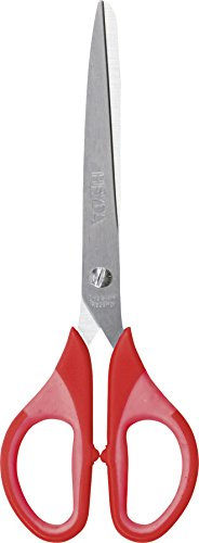 HEYDA 204809423/ciseaux/ciseaux Colour Code Bureau Universel 18 cm avec insert Soft Touch) Rouge/Red