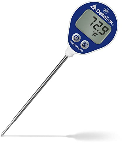 DeltaTrak 11050 Professional Digital Meat Thermometer for Kitchen Waterproof Lollipop Thermometer NSF Certified