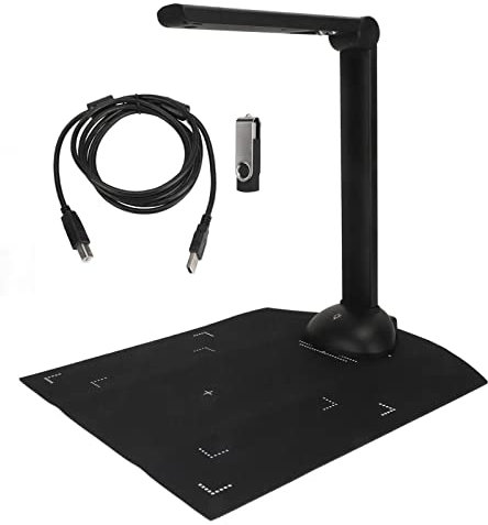 Professioneller Buchscanner, 10 MP Dokumentenscanner Kamera OCR-Technologie A3 A4 Dokumentenscanner Unterstützt PDF-, WORD-, EXCEL- und TXT-Textdokumente