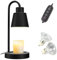 SaiDuoDuo Candle Warmer Lamp with Timer, Convenient and Safe Candle Lamp for Home Scented Jar Candles Heater with 2 Bulbs