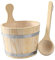MagiDeal Juego de cubo y cucharón para sauna Cubo de madera para sauna Multiusos Práctico y resistente Barril de madera para herramientas de baño de 5 l para