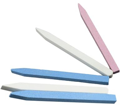 DRESSOOS 5piezas Limas y Pulidoras De Uñas Con Piedra Pómez Herramientas Para Manicura Profesional Corte De Cutículas y Acabado Uniforme Para Uso Casa y Salón Colores Surtidos