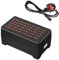 Gcidto 30-Port 150W High-Power Multi-USB Station, Smart Multi-Port Charger for Fast Charging of Smartphones, Tablets, and USB Devices (Black).(30 port-black)