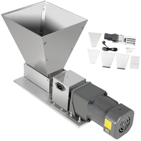 Macinino elettrico multifunzione per cereali, 60 W, mulino a rulli, 4 l, velocità di levigatura: 20 kg/h con pennello e 4 tramoggia