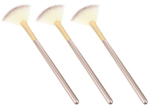 Toyvian Brochas de Maquillaje Cerdas de Nylon y Mango de Madera para y Contorno Juego de 3 para y Contorno para Adecuado para Uso Diario y Profesional Uso Diario y Profesional