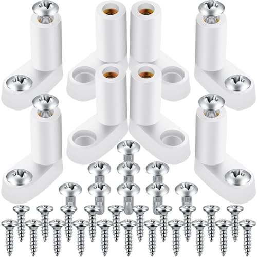 Mudder 80 PCB Board Mounting Feet L Shape Insulated PCB Spacer Plastic L Type PCB Feet with Screws, Fit for Arcade Gaming Board Replacement Parts