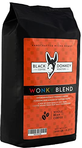 Black Donkey - 1KG Whole Coffee Beans (WONKY Blend) | Cutting Waste | A Mix of Our Off-Cuts from Our Daily Production