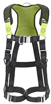 Miller H500 Full Body Harness Industry Comfort IC6 Model with Back & Front D-Rings, Auto Quick-Release Leg & Chest Buckles, Lightweight, Breathable, Suitable for Construction, Size 1, 1036081