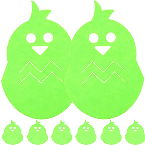SOIMISS 8pcs Easter Chick Knife and Fork Bag Chicken Shaped Cutlery Holder Adorable Dinning Table Decor for Easter Party