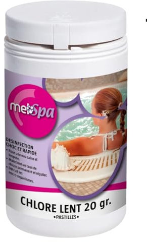 LLOFER - 203B4T1KG-SPA - Chlore Lent en Pastille de 20gr spécial Spa - 1kg