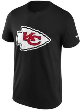Kansas City Chiefs NFL T-Shirt Shirt ** Primary Logo Graphic ** schwarz (5402562, DE/NL/SE/PL, Alphanumerisch, L, Regular, Regular)