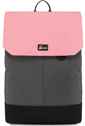 LOVEVOOK Rucksack Damen, Verbessert Großer Laptop Schulrucksack Mädchen Teenager mit 15,6 Zoll Laptopfach, Wasserdichter Schultasche Daypack Cityrucksack Elegant für Schule Uni Reise Büro, Hellrosa