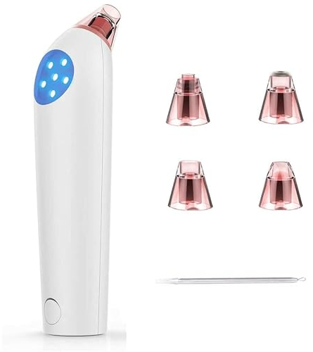 Mitesserentferner Porenreiniger Blackhead Remover Vakuumsauger Elektrisch Porensauger mit Blau Licht Funktion