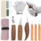 BHHTBB Holz Schnitzwerkzeug Schnitzmesser Set 11-teilig Holzschnitzset Holz Schnitzen Werkzeug für Erwachsene & Kinder, mit Tasche & Abziehstein, Ideales für Anfänger und Profis