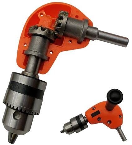 XIAOXIAOYU Taladro eléctrico de ángulo derecho, taladro en ángulo recto, adaptador de taladro eléctrico de 90 grados, herramienta de carpintería para profesionales