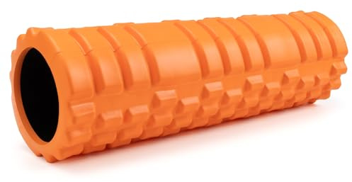 Zmarthumb Foam Roller for Deep Tissue Massager, 18 Trigger Point Foam Roller, Patented Exercise Roller for Muscle Recovery, Physical Therapy, Improves Mobility, Fitness, Yoga and Pilates (Orange)