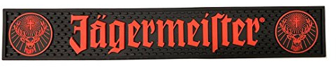 Jagermeister Tappetino da bar con logo nero e arancione